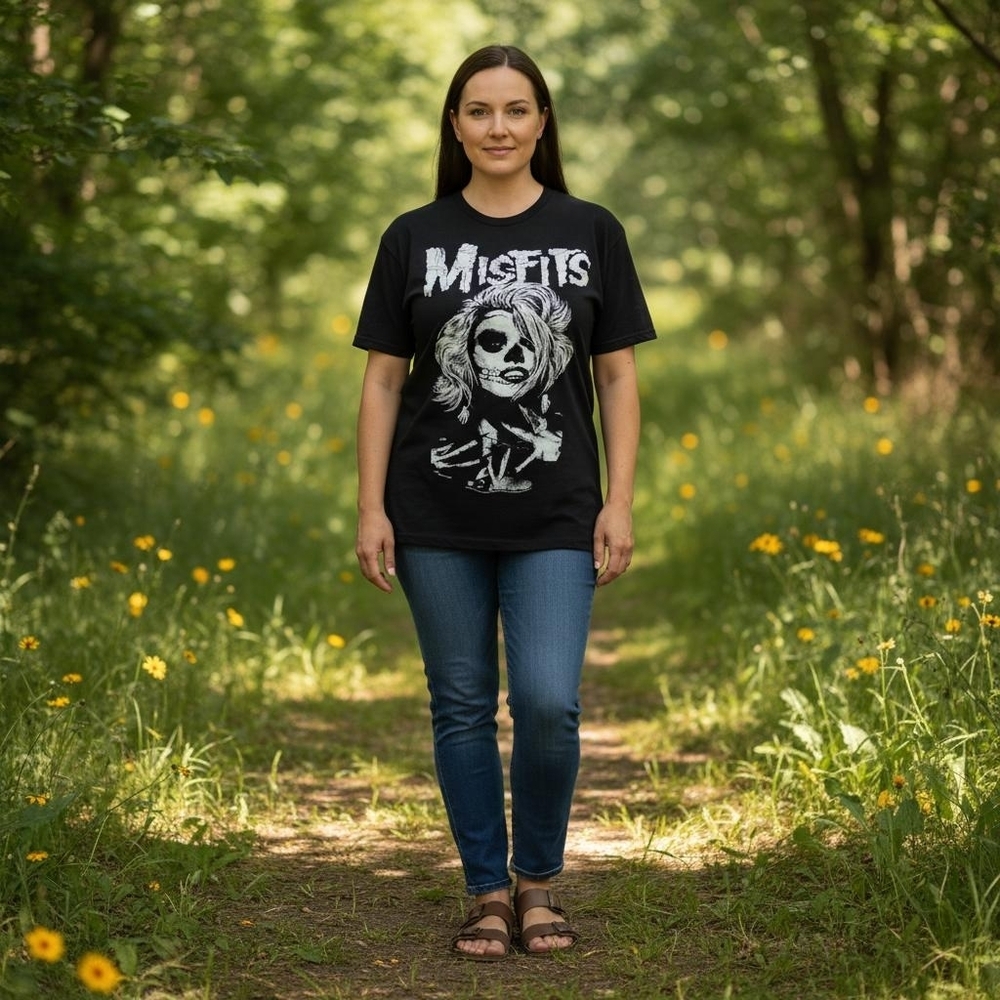 Misfits Skull Movie Star T-Shirt Unisex Size Medium